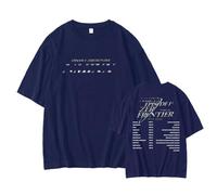 Episode 1: Zero Frontier T-Shirt 2026 Support T-Shirt Imprimé Coton Col Rond Manches Courtes(Blue,4XL)
