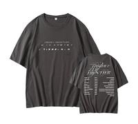 Episode 1: Zero Frontier T-Shirt 2026 Support T-Shirt Imprimé Coton Col Rond Manches Courtes(Gray,M)