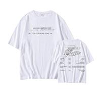 Episode 1: Zero Frontier T-Shirt 2026 Support T-Shirt Imprimé Coton Col Rond Manches Courtes(White,4XL)