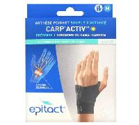 Epitact Carp'Activ Orthèse Poignet Gauche Souple d'Activité Préserve Syndrome du Canal Carpien Gauche Taille M 1 unité