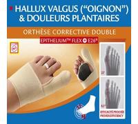 Epitact - Orthèse corrective double hallux valgus - Ultrafine, confortable - Gauche M