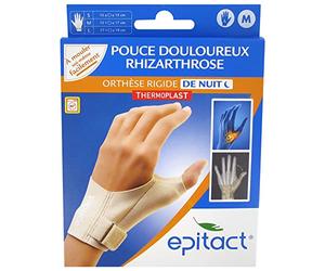 Epitact Orthèse Pouce Rigide thermoformable main gauche taille M
