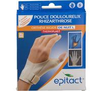 Epitact - Orthèse Rigide de Nuit Thermoformable Pouce Douloureux Rhizartrose Main Droite Taille S
