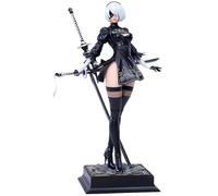 Epitome 2B YoRHa No.2 Figurine de dessin animé Automata Game Action Figure 2B Figurine de type B Tête interchangeable Statue en PVC Décoration de bureau Collection Cadeaux pour les fans