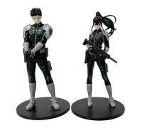 Epitome Kaiju No. 8 Anime Figure Kafka Hibino/Ashiro Mina Action Figurine PVC Modèle Statue Décoration de bureau Collection Cadeaux pour les fans (Kafka Hibino + Ashiro Mina)
