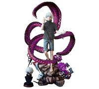 Epitome Kaneki Ken Figurine Tokyo Ghoul Anime Figurine à tête remplaçable Modèle de scène cool Tokyo Ghoul Kaneki Ken Figurine en PVC Objets de collection Décorations de bureau Cadeaux fans
