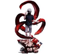 Epitome Kaneki Ken Figurine Tokyo Ghoul Anime Tête Accessoires de tête peut être remplacé Cool Scene Model Tokyo Ghoul Kaneki Ken Figurine d'action en PVC Statue de bureau Collection Cadeaux pour les