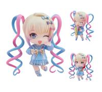 Epitome KAnge Figurine de dessin animé nécessiteux Streamer Surcharge Figure Q Version Mignon Anime Girl Figure visage et mouvements peuvent être remplacés Modèle Statue en PVC Décoration de table