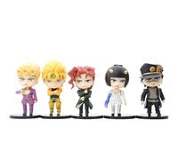 Epitome Lot de 5 figurines manga Dio Brando Kujo Jotaro Giorno Giovanna Bruno Bucciarati Kakyoin Noriaki Décoration de bureau (A styles)