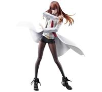 Epitome Makise Kurisu Figurine Steins Gate Anime Figure debout Position debout Figurine de personnage de jeu en PVC 21 cm Modèle de décoration de bureau Collection Cadeaux pour les fans