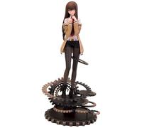 Epitome Makise Kurisu Figurine Steins Gate Anime Figure debout Statuette de personnage de jeu en PVC 25 cm Modèle de Noël Maison Bureau Décoration d'anniversaire Cadeau pour les fans