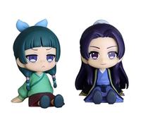 Epitome Maomao Figurine d'action The Apothecary Diaries Anime Fgure Maomao/Jinshi 6 cm en PVC Pose assise en PVC Modèle Bibliothèque Décoration Objets de collection Cadeau pour les fans (Style 3 + 4)