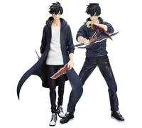 Epitome Sung Jin Woo Figurine de combat en PVC - 13 cm/18 cm - Figurine d'action de Sung Jin Woo - Figurine d'anime - Décoration de bureau - Cadeau pour les fans (Style 2 + Style 3)
