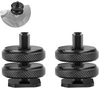 EPKH-Adaptateur Griffe Camera,1/4""-20Adaptateur Griffe Appareil Photo,2 Pièces 1/4"" Adaptateur Griffe Caméra,Hot Shoe Mount 1/4""-20Adaptateur,Support Adaptateur Griffe,Triple Hot Shoe Mount,Hot Sho