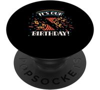 EPKH-C'est Notre Anniversaire Jumeaux Célébrer Jumelles Mignon PopSockets PopGrip Interchangeable