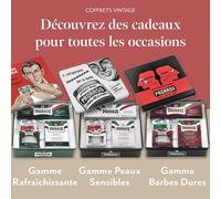 Epkh-Coffret Cadeau Vintage « Gino », Kit De Rasage (3p) Avec Crème Avant-Rasage, Crème À Raser & Baume Après-Rasage, Huile D'eucalyptus & Menthol