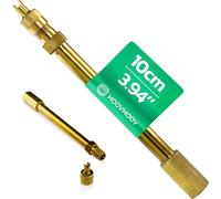 EPKH-Extension de Valve Anti-Retour de 10 cm avec Démonte-obus intégré - Rallonge de Valve Schrader pour Autos - Trottinettes - Camions - Vélos. Compatible avec Xiaomi M365, 1S - Dualtron Mini