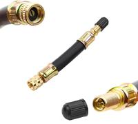 EPKH-Extension Valve Pneu Pneu Flexible Tuyau Valve en Caoutchouc 100 mm Adaptateur Valve Pneu Raccord Prolongateur Coudee pour Voiture Moto Vélo Camion