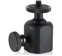 EPKH-Mini adaptateur de trépied à rotule avec adaptateur de sabot de flash 1/4, tête de balle rotative à 360° avec adaptateur Hot Shoe pour appareil photo, moniteur LCD, microphone, lumière LED