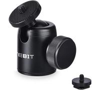 EPKH-Mini Rotule pour Trépied 24mm, Rotation 360°, Vis 1/4"", Filetage Femelle 3/8"", Adaptateur Griffe Porte-Accessoires avec Vis 1/4"" Charge Max 5kg pour Appareil Photo, Trépied, Flash