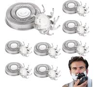 EPKH-Rasoir Lames, 8 têtes De Rasage Lames De Rechange Pour Rasoir électrique Skull Shaver Pitbull Pour Les Rasoirs Pour Hommes Chauves