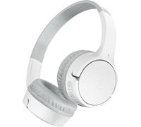 EPKH-SoundForm Mini Casque Audio sans Fil pour Enfants avec Micro intégré (Circum-aural, autonomie de 30 h, pour Apprentissage, Voyages, Autocollants Amusants, pour iPhone, iPad, Galaxy) - Blanc