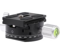 EPKH-Tête panoramique rotative à 360° avec pince pivotante et plaque de dégagement rapide de 50 mm Vis 1/4" pour trépied Arca-Swiss monopode rotule appareil photo reflex numérique