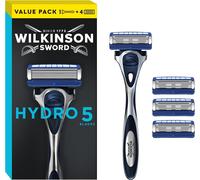 Epkh-Wilkinson Sword - Hydro 5 Rasoir Pour Homme Lames Revêtement Carbone Gel Hydratant & Lame De Précision 1 Manche De Rasoir + 4 Recharges De Lames