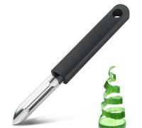 Épluche-légumes plus zesteur - Couteau à éplucher - Acier Inoxydabl - Manche Polypropylène Couleur Noir