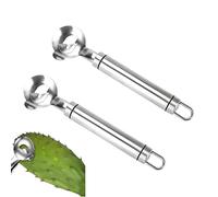 Éplucheur à Figues de Barbarie - Éplucheur Nopal Manuel en Acier Inoxydable - Outil Manuel de Nettoyage pour Cactus et Ustensiles de Cuisine pour Épines et Préparation Culinaire