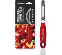 Éplucheur à légumes - Microplane - Double denté - Acier inoxydable - Ergonomique - 19L x 2.5L cm