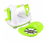 Éplucheur à manivelle avec base à ventouse, machine à éplucher les fruits manuelle avec -peau fine, outil de cuisine sûr et efficace pour pommes, fruits ronds, cuisson à domicile (Modèle standard)