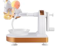 Éplucheur À Manivelle - Pele En Quelques Secondes, Sans Effort | Éplucheur De Légumes Rotatif En ABS Et Acier Inoxydable | Pour Pommes De Terre Carottes Pommes Concombres, Gadget De Cuisine Portable,