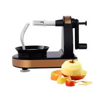 Éplucheur à manivelle - Petit éplucheur à main de 12 cm, éplucheur de fruits, poignée ergonomique, lame en acier inoxydable | Gadgets de cuisine Fruits Corer Cutter Éplucheur de pommes de terre pour