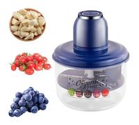 éPlucheur Automatique D'Ail et de Raisin,Petit Outil Commercial pour Enlever la Peau Des Fruits,éPlucheur de Raisin éLectrique,Conception à 5 Feuilles,Peeling Rapide en 25 Secondes,pour Ra(Color:bleu)