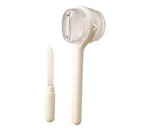 Éplucheur Avec Récupérateur - ABS Acier Inoxydable 23x8,3x7 cm | Outil D'Épluchage Et De Découpe Avec Bac Collecteur with lame durable, cuisine maison, préparation aliments, Éplucheur Avec Récupérateu