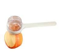 Éplucheur Avec Récupérateur - Acier Inoxydable Manche En Bois Acier Inoxydable - Outil D'Épluchage Et De Découpe Bac Collecteur - Aubergine Poire Orange Pique-Nique Maison Restaura