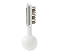 Éplucheur combiné - 1 | Debout avec une brosse | Éplucheur de légumes en acier inoxydable 304 pour la cuisine pomme de terre carotte nettoyage des pommes ergonomique robuste antidérapant blanc bleu st