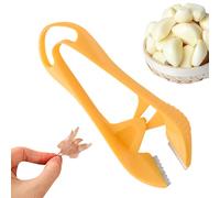 Éplucheur d'ail 13 x 5,2 x 2,5 cm - Pinces à ail en acier inoxydable 304 - Presse-ail de cuisine en acier inoxydable - Broyeur - Gadgets de cuisine avec éplucheur d'ail et brosse de nettoyage