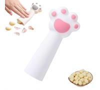 Éplucheur d'ail en forme de patte de chat (6,9 x 3,5 x 13,7 cm) - Décapant peau d'ail en silicone sans odeur avec poignée antidérapante, pour ail, gingembre, passe au lave-vaisselle (rose)