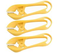 Éplucheur d'ail manuel 3 pièces dentelées, préparation des repas, gadget | Pince à ail manuelle Pour Propriétaires, Cuisiniers Amateurs, Chefs, Camping, Pique-nique,
