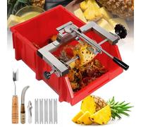 Éplucheur d'ananas manuel avec panier, équipement de traitement complet rapide pour supermarché et usage domestique