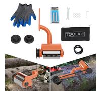Éplucheur de bois, outil d'écorçage pour écorcer les bûches avec 6 lames allongées, outil d'écorçage pour les menuisiers, accessoire de tronçonneuse d'écorçage du bois