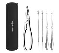 Éplucheur De Crevettes Outil De Fruits De Mer Portable En Acier Inoxydable Peau De Crabe Gadgets De Crevettes Pince À Homard Ensemble De Pinces Accessoires De Cuisine Kit D'outils De Fruits De Mer