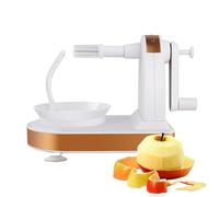 Éplucheur de fruits à manivelle - Extracteur manuel de pommes de terre et de pelures - Coupe-légumes rotatif - Outil de préparation des aliments pratique et polyvalent pour la cuisine maison