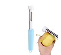 Éplucheur De Fruits - Accessoire 2-en-1 avec Manche Antidérapant,Dénoyauteur à Fruit Escamotable | pour Cuisine Maison Pique-nique Extérieur