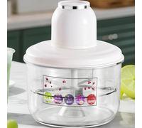 Éplucheur de fruits électrique automatique | Éplucheur automatique de fruits et légumes - Fonctionnement à un seul bouton, rechargeable, sans BPA, gadget de cuisine pour raisins, ail, tomate, cerise