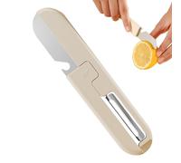 Éplucheur De Fruits Et Légumes | 2-en-1 pliable portable et antidérapant | Couteau Éplucheur À Légumes Pliant | Pour et Carotte, Maison, Cuisine, Extérieur, Camping, Pique-Nique et Bureau