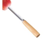 Éplucheur de fruits - Ustensile en acier inoxydable - Courir de fruits manuel multifonctionnel avec manche en bois antidérapant pour cuisine rapide salades faire des jus en conserve