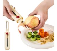 Éplucheur De Légumes,Antidérapant Avec Brosse De Nettoyage - Éplucheur De Légumes Polyvalent En Acier Inoxydable,Convient Aux Carottes Aliments Maison Restaurant Appartement Camping